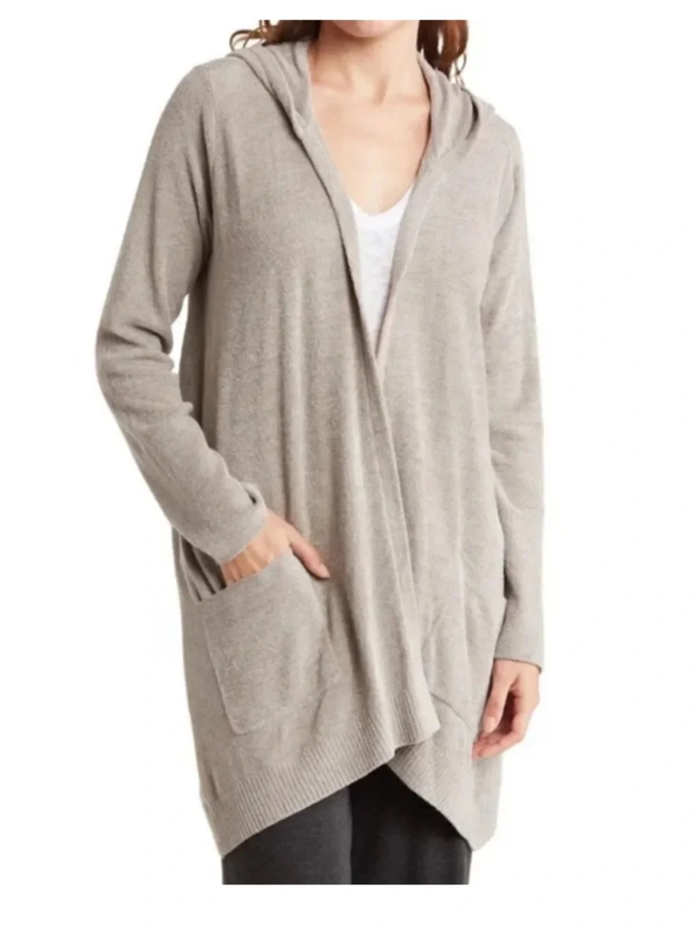 Barefoot Dreams CozyChic Ultra Lite Hooded Cardigan 1x